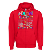 Red mama it's okay Zipper Hoodie - JahusDesignShop