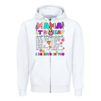 White mama it's okay Zipper Hoodie - JahusDesignShop