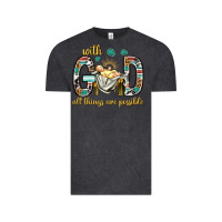 Vintage Black with god all things are possible with baby jesus bbs Vintage Tee - BundleAndBundleShop