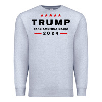 Heather Grey donald trump 2024 take america back Premium Sweatshirt - baoMotion
