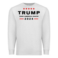Oatmeal Heather donald trump 2024 take america back Premium Sweatshirt - baoMotion