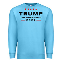 Ocean Blue donald trump 2024 take america back Premium Sweatshirt - baoMotion