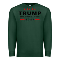 Sports Green donald trump 2024 take america back Premium Sweatshirt - baoMotion