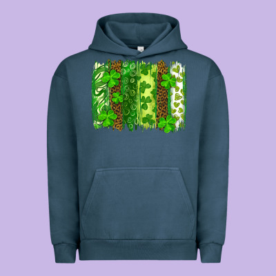St Patricks Day Brush Stroke Urban Hoodie Designed By Ranaportraitstore