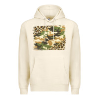 Tofu leopard camo pattern background Premium Hoodie - Jasminsmagicworld
