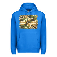 True Royal leopard camo pattern background Premium Hoodie - Jasminsmagicworld