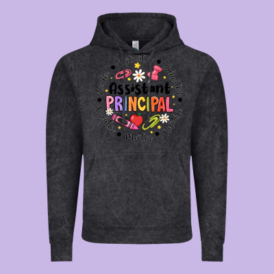 Principal Assistant Vintage Hoodie Designed By Cowhidedigitalart