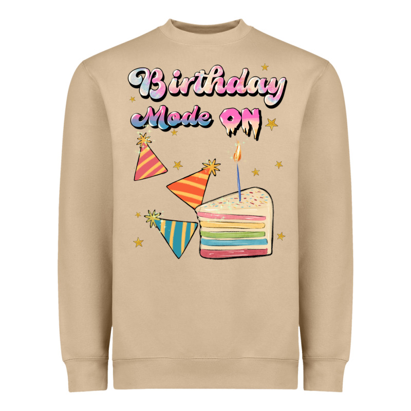 Birthday Mode On Heavyweight Sweatshirt by JahusDesignShop | Teevron