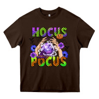 Chocolate Brown hocus pocus Heavy Core Tee - CowGirlArtShop