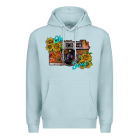 Blue Mist oh snap Premium Hoodie - RacoonDesign