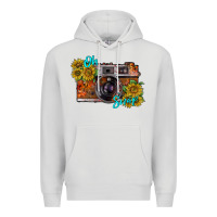 Dove Grey oh snap Premium Hoodie - RacoonDesign
