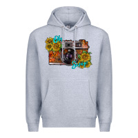 Heather Grey oh snap Premium Hoodie - RacoonDesign