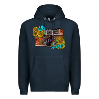 Navy oh snap Premium Hoodie - RacoonDesign
