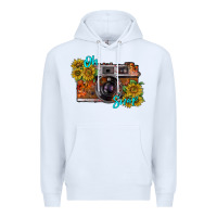 White oh snap Premium Hoodie - RacoonDesign
