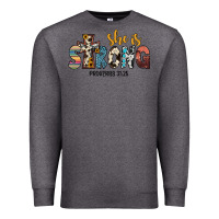 Charcoal Heather she i̇s strong proverbs 31 25 Premium Sweatshirt - JahusDesignShop