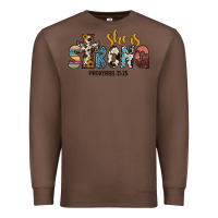 Chestnut she i̇s strong proverbs 31 25 Premium Sweatshirt - JahusDesignShop