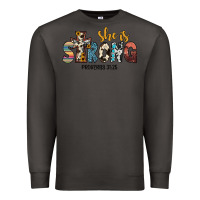 Smoke she i̇s strong proverbs 31 25 Premium Sweatshirt - JahusDesignShop