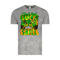 Cloud Rock I don't need luck i've got skill st. patricks day Vintage Tee - FaDigitalArtStudio