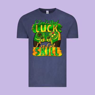 I Don't Need Luck I've Got Skill St. Patricks Day Vintage Tee Designed By Fadigitalartstudio