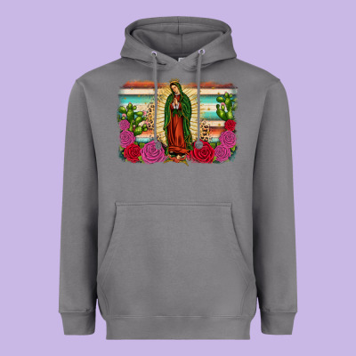 Western Our Lady Of Guadalupe Heavyweight Hoodie Designed By Jahusdesignshop