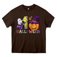 Chocolate Brown my first halloween Heavy Core Tee - CowGirlArtShop