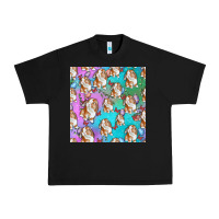 Black Easter Bunny With Truck Seamless Pattern Urban Heavy Tee - BundleAndBundleShop