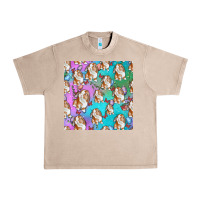 French Oak Easter Bunny With Truck Seamless Pattern Urban Heavy Tee - BundleAndBundleShop