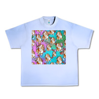 Grape Ice Easter Bunny With Truck Seamless Pattern Urban Heavy Tee - BundleAndBundleShop