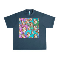 Midnight Navy Easter Bunny With Truck Seamless Pattern Urban Heavy Tee - BundleAndBundleShop