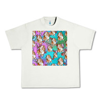 Pistachio Easter Bunny With Truck Seamless Pattern Urban Heavy Tee - BundleAndBundleShop