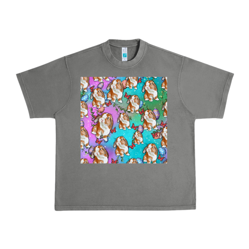 Easter Bunny With Truck Seamless Pattern Urban Heavy Tee by BundleAndBundleShop | Teevron