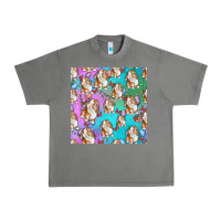 Tornado Easter Bunny With Truck Seamless Pattern Urban Heavy Tee - BundleAndBundleShop