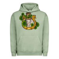 Pigment Oil Green st patricks day goat horseshoe shamrock Urban Hoodie - RanaPortraitStore