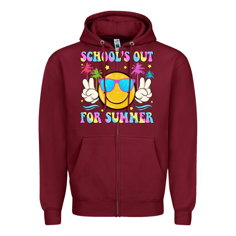 School's Out For Summer Zipper Hoodie by JahusDesignShop | Teevron