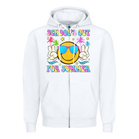 White school's out for summer Zipper Hoodie - JahusDesignShop
