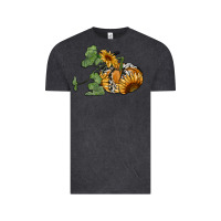 Vintage Black sunflower pumpkin Vintage Tee - RanaPortraitStore
