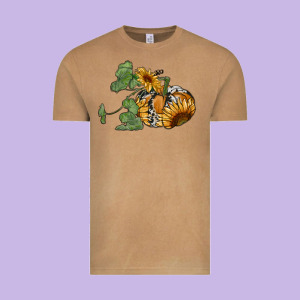 Sunflower Pumpkin Vintage Tee Designed By Ranaportraitstore