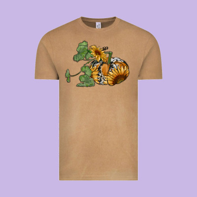 Sunflower Pumpkin Vintage Tee Designed By Ranaportraitstore