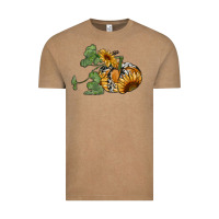 Vintage Coffee sunflower pumpkin Vintage Tee - RanaPortraitStore