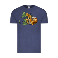 Vintage Denim sunflower pumpkin Vintage Tee - RanaPortraitStore