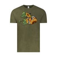 Vintage Olive sunflower pumpkin Vintage Tee - RanaPortraitStore