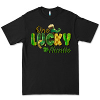 Black One Lucky Auntie St. Patrick's Day Premium Tee - CowGirlArtShop