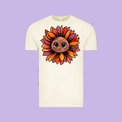 Turkey Sunflower Bbs Vintage Tee Designed By Bundleandbundleshop