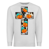 Dove Grey pumpkin cross Premium Sweatshirt - JahusDesignShop
