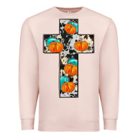 Pale Pink pumpkin cross Premium Sweatshirt - JahusDesignShop