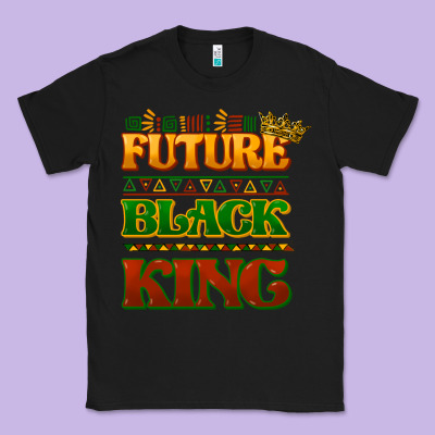 Future Black King Classic Tee Designed By Howdyjamesfarm