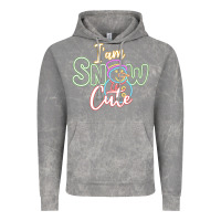 Cloud Rock T am SNOW CUTE Vintage Hoodie - CowhideDigitalArt