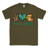 Army Green peace love pumpkin spice latte Classic Tee - Jasminsmagicworld