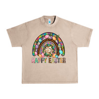 French Oak Happy Easter Rainbow Urban Heavy Tee - BundleAndBundleShop