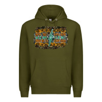 Army Green babe Premium Hoodie - RacoonDesign